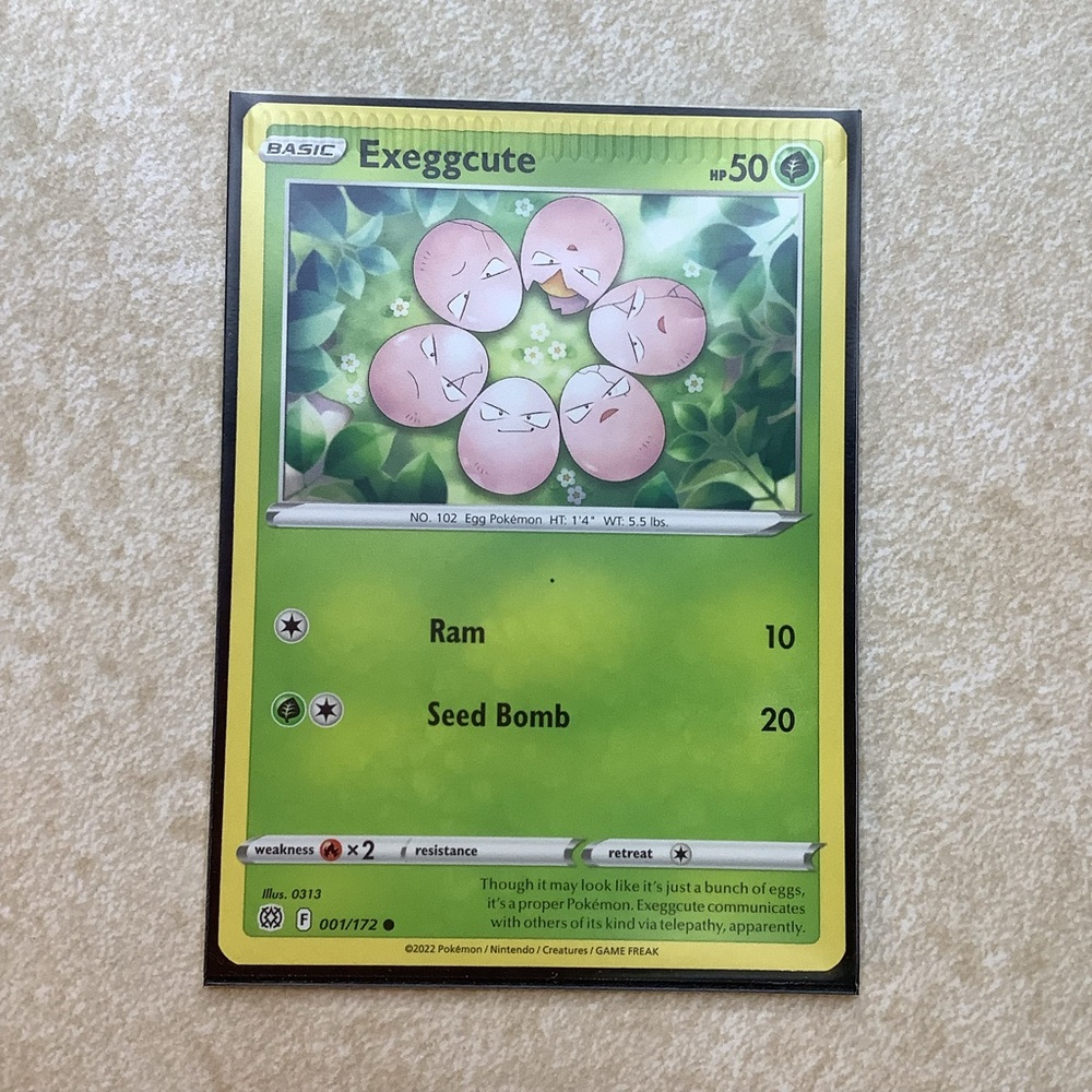 ERROR! Pokémon TCG Sword & Shield - Brilliant Stars Exeggcute Crimp Error NM